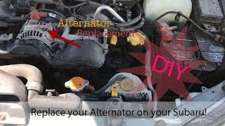 How To Replace Alternator on a 2000-2004 Subaru Outback Forester Impreza