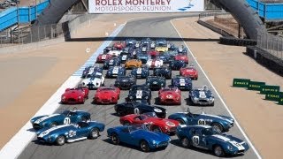 preview picture of video 'Exclusive: Shelby Cobra Group Shot Time Lapse - 2012 Rolex Monterey Motorsports Reunion'