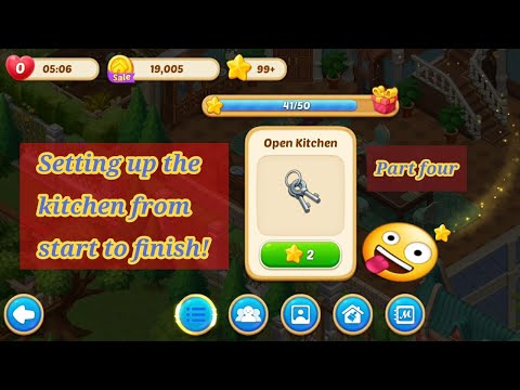 MATCHINGTON MANSION SETTING UP THE KITCHEN - GAMEPLAY WALKTHROUGH - PART 4!