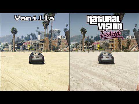 Grand Theft Auto V (GTA 5) | Vanilla vs NaturalVision Evolved (NVE) | Graphics Mods Comparison