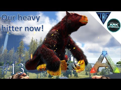 Alpha Megatherium tame!  Our heaviest hitter yet!  E13 Ark Eternal - Center Map and Ark Eternal