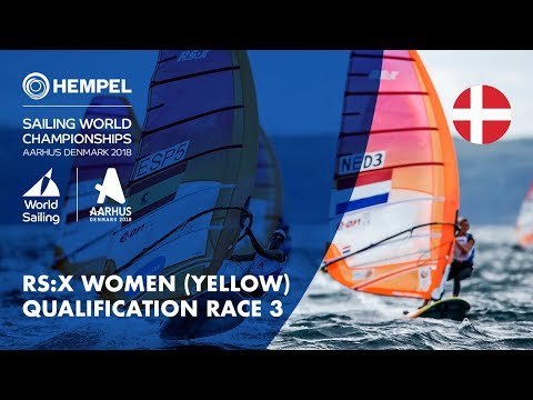 Full RS:X Women Yellow Fleet Qualification Race 3 | Aarhus 2018