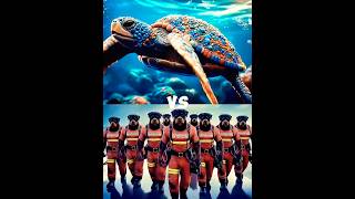 Rottweiler Rescue Team vs Sea Animals (walrus,penguin,killer whale,shark,Blue whale)