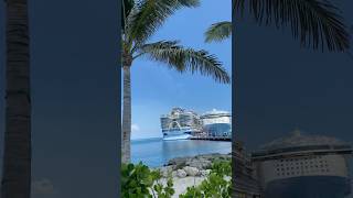 Star of the Seas and Utopia of the Seas together at Perfect Day at Cocoa Cay!  #staroftheseas  8/17