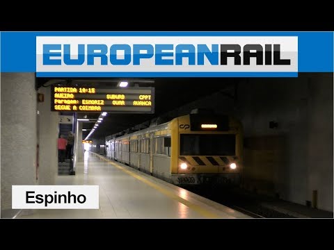 Comboios de Portugal Regional 2240 EMU 2278 departs Espinho Station