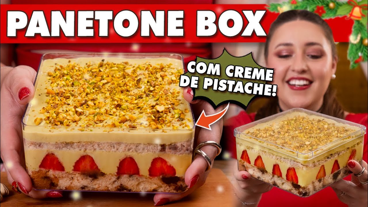 PANETONE BOX DE PISTACHE - minha aposta! | Tábata Romero