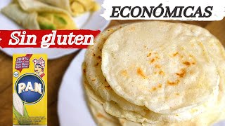Tortillas  con harina de Maíz SIN GLUTEN , SIN LACTOSA ( receta   ECONÓMICA)