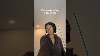 GRWM for a day trip to Big Bear  #ski #skiers #blackskiers #skitrip #bigbear