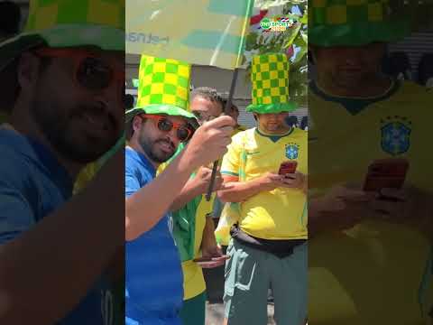 O AQUECIMENTO DA TORCIDA BRASILEIRA TÁ A TODO VAPOR PRA COPA! #shorts