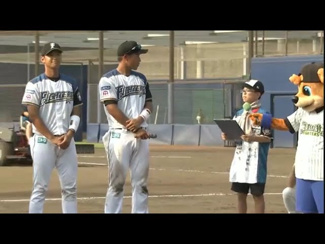 ファイターズ・石川亮選手・森本選手試合後インタビュー 2015/8/8 F-G