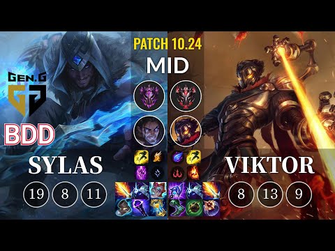 GEN Bdd Sylas vs Viktor Mid - KR Patch 10.24