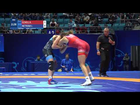 1/8 WW - 68 kg: A. SCHELL (GER) v. I. NETREBA (AZE)