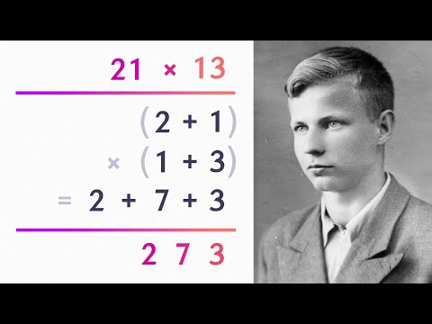 Karatsuba's Multiplication Trick Summarised in 1 Minute