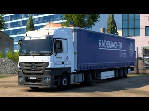 Ets2 1.40 Actros Mp3 RADEMACHER TRANSPORTE Köln (D) - Paris (F) Promods 2.52