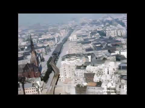 Berlin after WWII in Color, Part-1: Flying over War-damaged Berlin in 1946 [AI enhanced, experiment]
