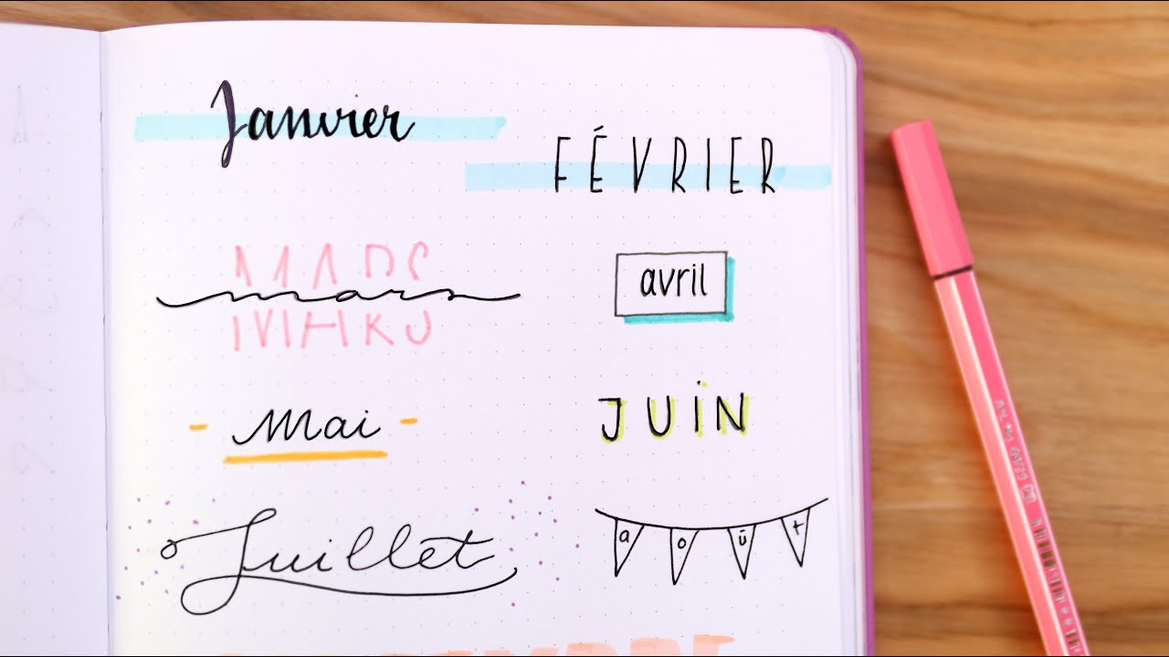 How to have beautiful handwriting and write pretty titles ✨ Marion Blush