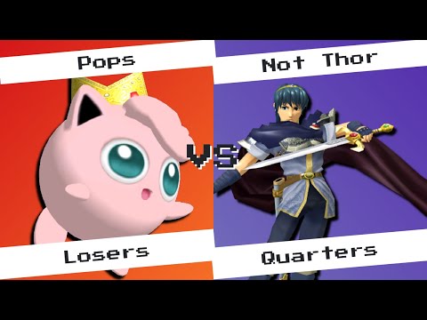 DFW Melee Circuit Bracket SSBM - Pops (Puff) Vs. Not Thor (Marth) - Smash Melee Losers Quarters
