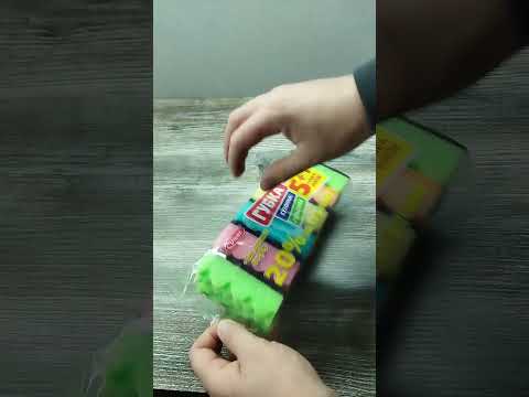 Губка для мытья посуды кухонная Макси 5+1 Эконом 6 шт/уп (Vivat) 95*60*32 мм - фото 1 - id-p834570848