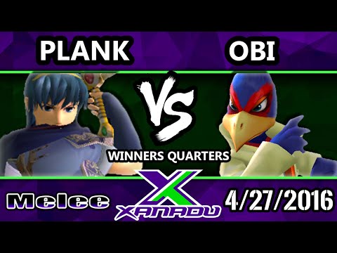 S@X 147 - Plank (Marth) Vs. Obi (Falco) SSBM Winners Quarters - Smash Melee