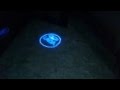 Лазерная проекция логотипа в двери авто Lada 