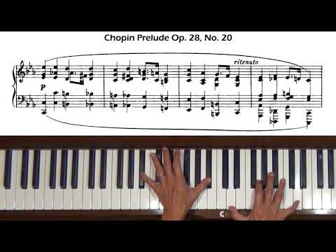 Chopin Prelude Op. 28, No. 20 in C minor Piano Tutorial
