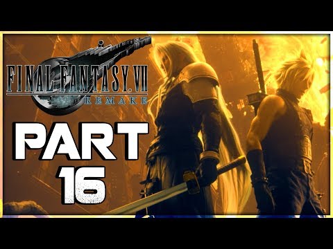 Final Fantasy VII Remake Walkthrough PART 16 - Shinra Building (PS4 PRO 1440p)