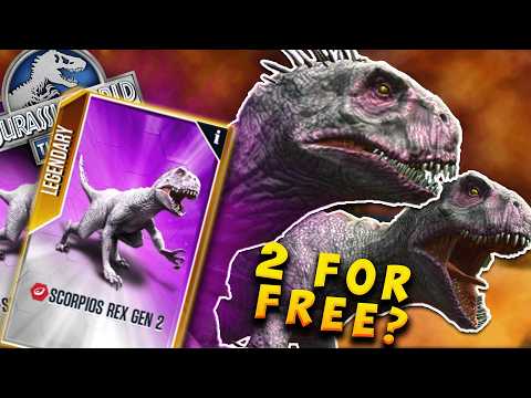 You Can Get Two Scorpios Rex for FREE? — Jurassic World: The Game