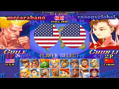 Super Street Fighter 2 Turbo ➤ mrcarabano (Usa) vs znoopyglobal (Usa) 超级街霸2X