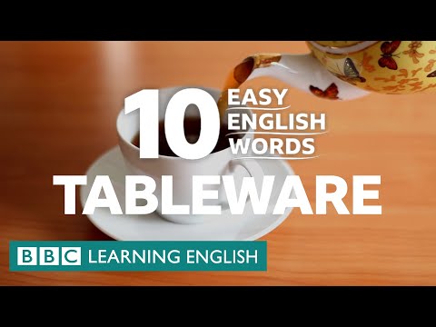 10 Easy English Words: Tableware