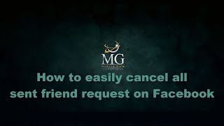 How to cancel all sent friend request on Facebook - Tutorial 2017 - Youtube
