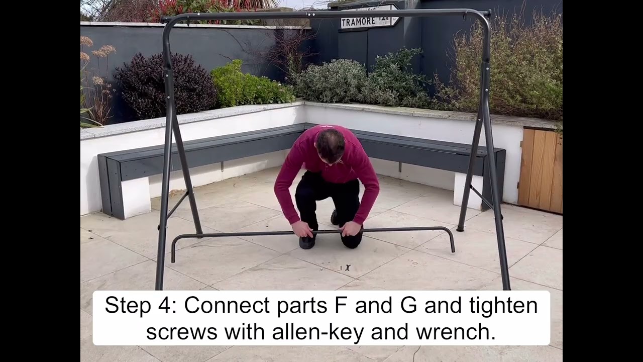 Relaxing 3 Seater Swing Chair With Shade Covering | Product Assembly | Home Store + More