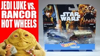 Jedi Luke vs  Rancor Hot Wheels Character Car 2-Pack