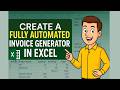 How To Create An Automated Invoice Generator In Excel Step By Step Tutorial Excel