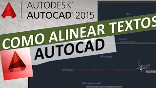 Como Alinear Textos y Distribuirlos Vertical y Horizontal automáticamente con AutoCAD