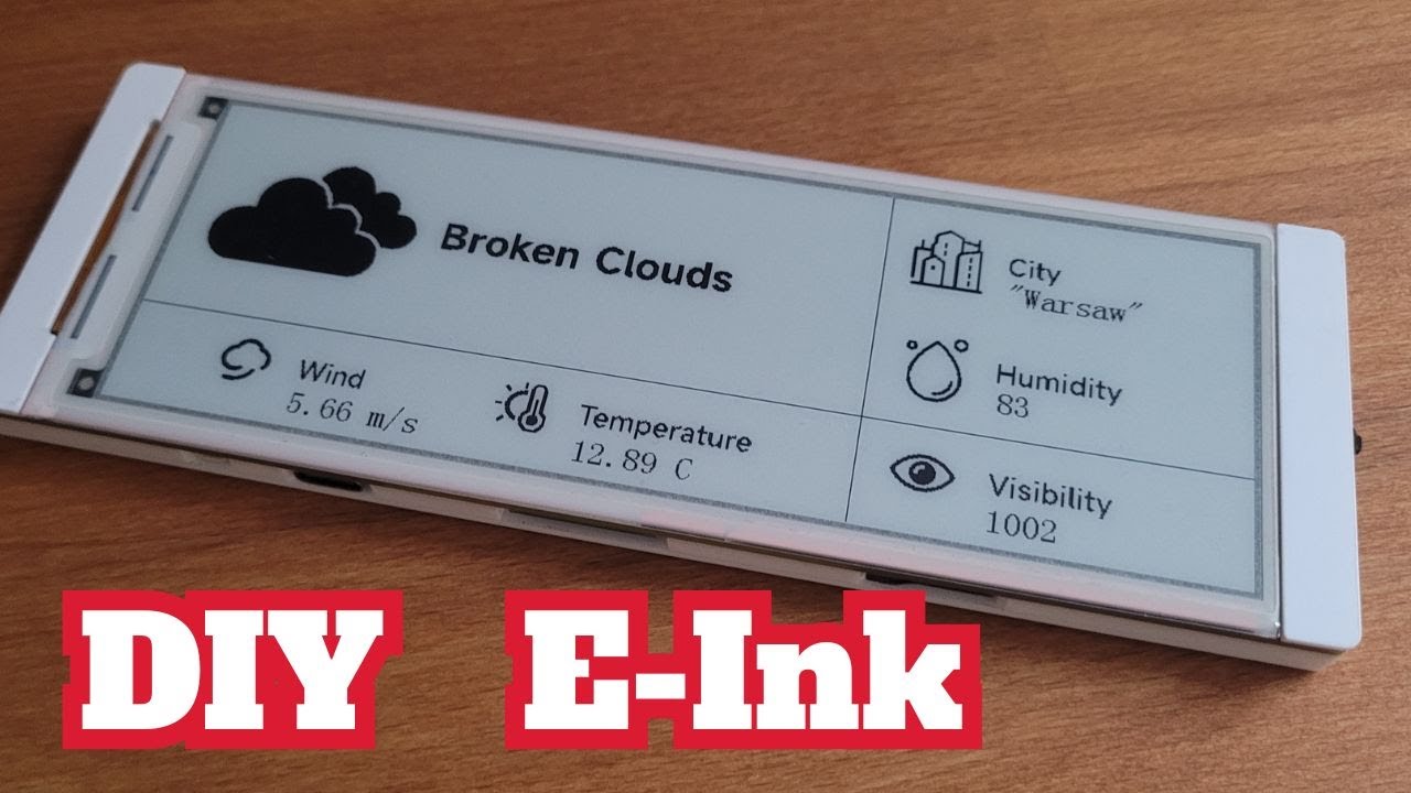 I Build E-PAPER Wi-Fi Weather Station! #diy  #esp32