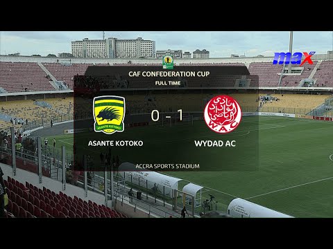 Extended Highlights | Asante Kotoko 0-1 Wydad Athletic Club | CAF Confederation Cup | #MaxTV