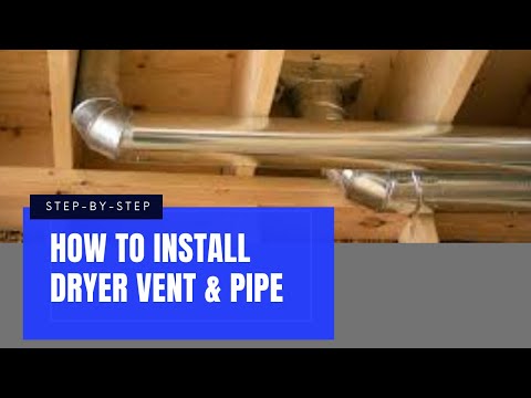 Easy Install of Dryer Vent, Ducting, and Bracing #homeimprovement #diy