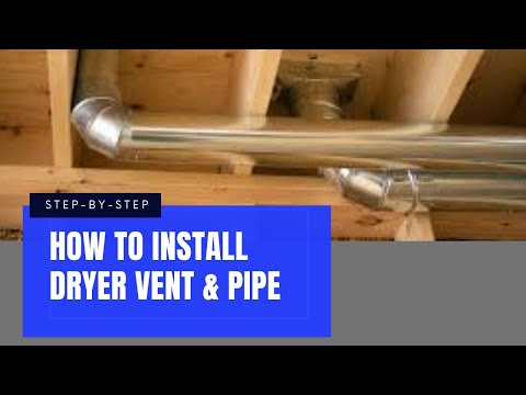 Easy Install of Dryer Vent, Ducting, and Bracing #homeimprovement #diy