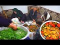 IRAN! Delicious Kurdish Style Dolma With Meat Slices in Tomato Sauce | Village Recipes