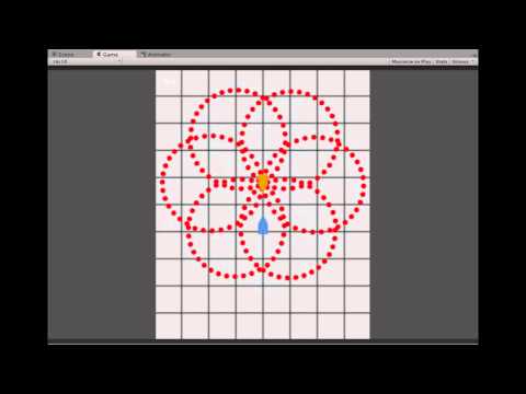 Unity Bullet Hell game prototype - Bullet pattern 1