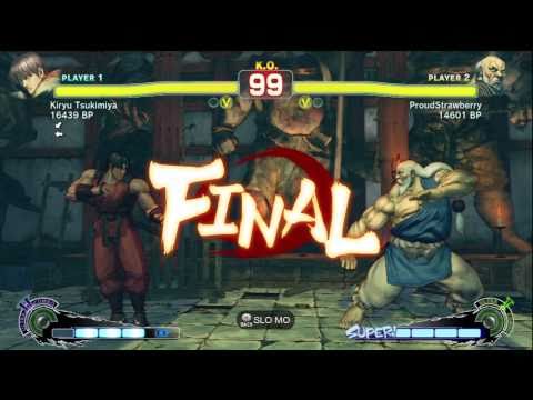Kiryu Tsukimiya [Guy] vs ProudStrawberry [Gouken] SSF4 Japanese Online Ranked Matches - TRUE-HD