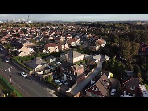 Drone flight around Glasshoughton, Castleford - DJI MAVIC