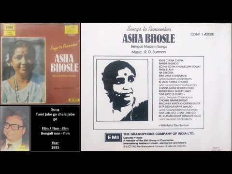 Tumi jabe go chale jabe go - Bengali Non-film - R D Burman - Sapan Chakravarty - Asha Bhosle - 1985