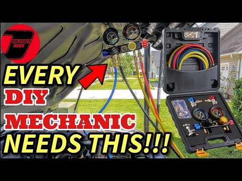 Every Home Mechanic Can Do HVAC With This 4 Way AC Manifold Gauge Kit