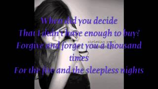Tragedy - Christina Perri LYRICS