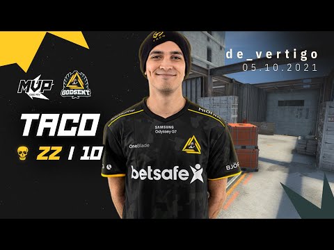 MVP CSGO POV: GODSENT TACO (22/10) vs 00Nation (de_vertigo) @ IEM Fall 2021