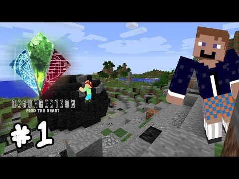 Feed the beast minecraft Resurrection ep 1 Clash of the accents