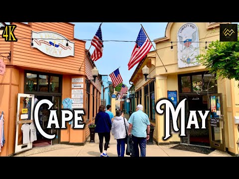 Cape May New Jersey [4K] Downtown Walking Tour