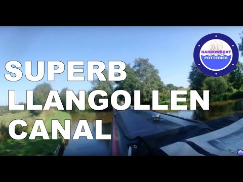 NARROWBOAT POTTERIES:  Cruising on the beautiful LLANGOLLEN CANAL Not a hint of DANGEROUS BOATING.