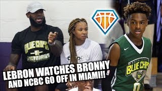 Bronny & NCBC SHOW OUT in Front of LeBron in Miami!! | Balling on the Beach Highlights